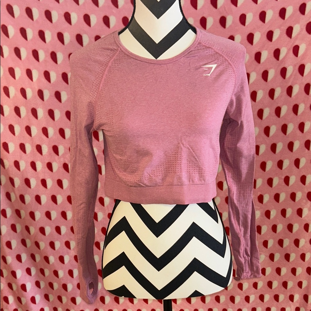 Gymshark pink/Mauve Long Sleeve Top